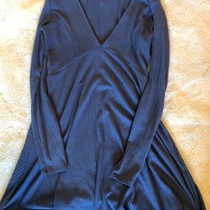 Blue a-line dress